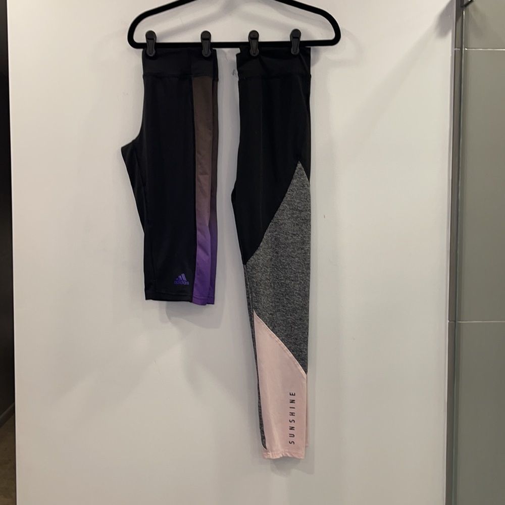 Adidas Capri Leggings & Shein Full Length Leggings 10-12